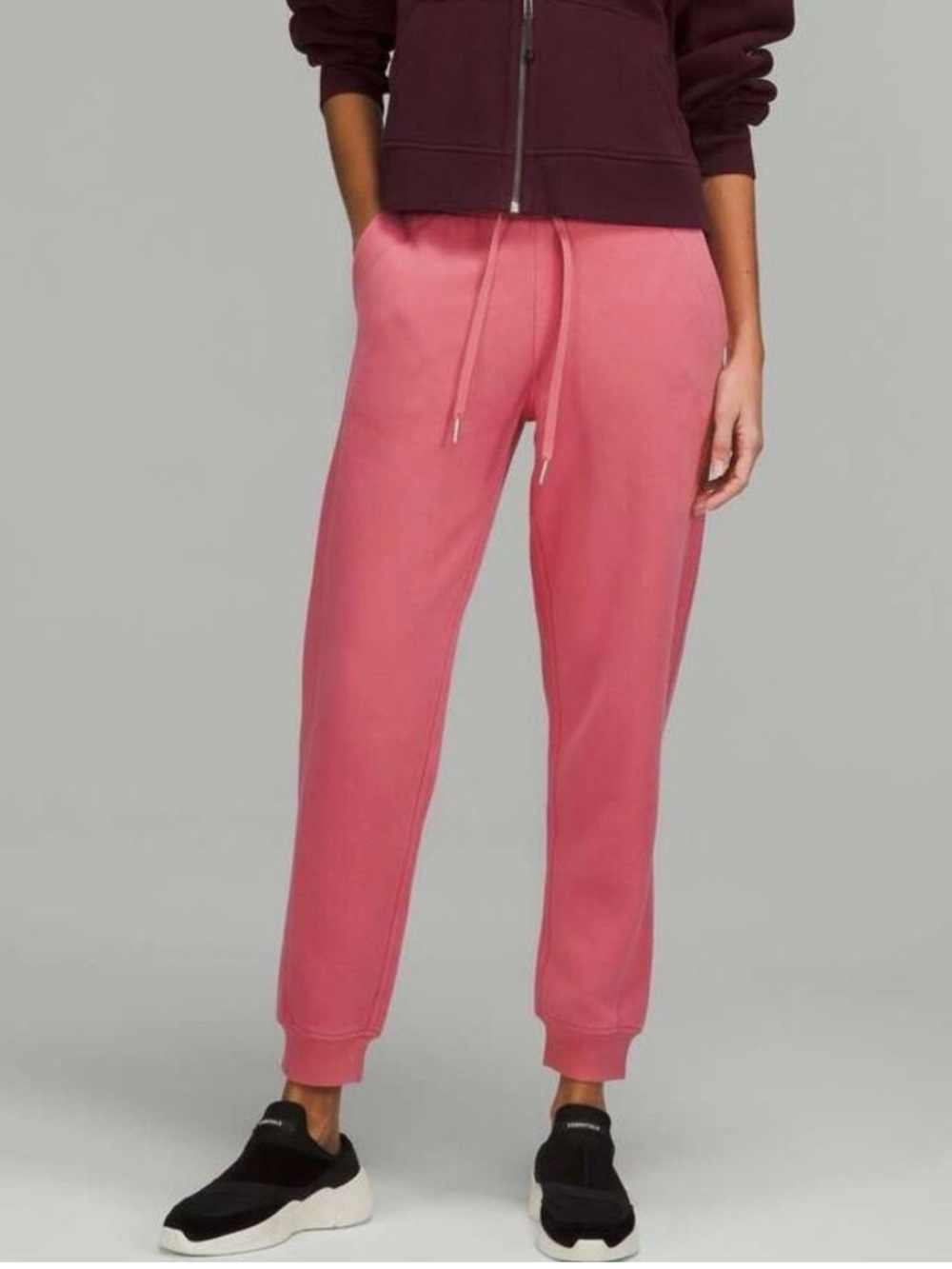 Scuba High-Rise Jogger Full Length - Pink Blossom - Size 10
